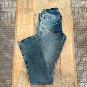 Diesel jeans. Size 27. Blue/white wash